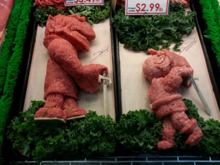 Illustration for article titled Pokémon, Sonic, And Mega Man, All Made Out Of... Meat?